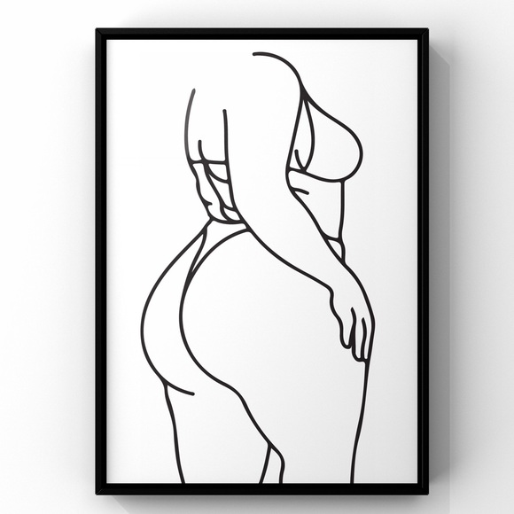 ✨NEW✨Original 8x10 Body Positive  Illustration Art Print Un… - Picture 1 of 2